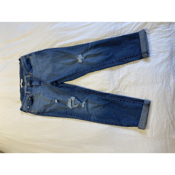 Levi's Ripped Detail Boyfriend Jeans Size 28 - Picture 1 of 11